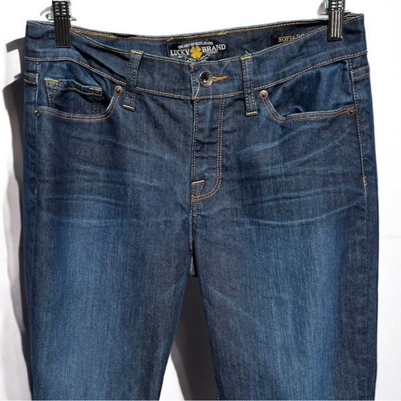 🍀 LUCKY Brand Y2K Medium Wash Sofia Bootcut Jeans Women's Size 6 - Picture 6 of 10